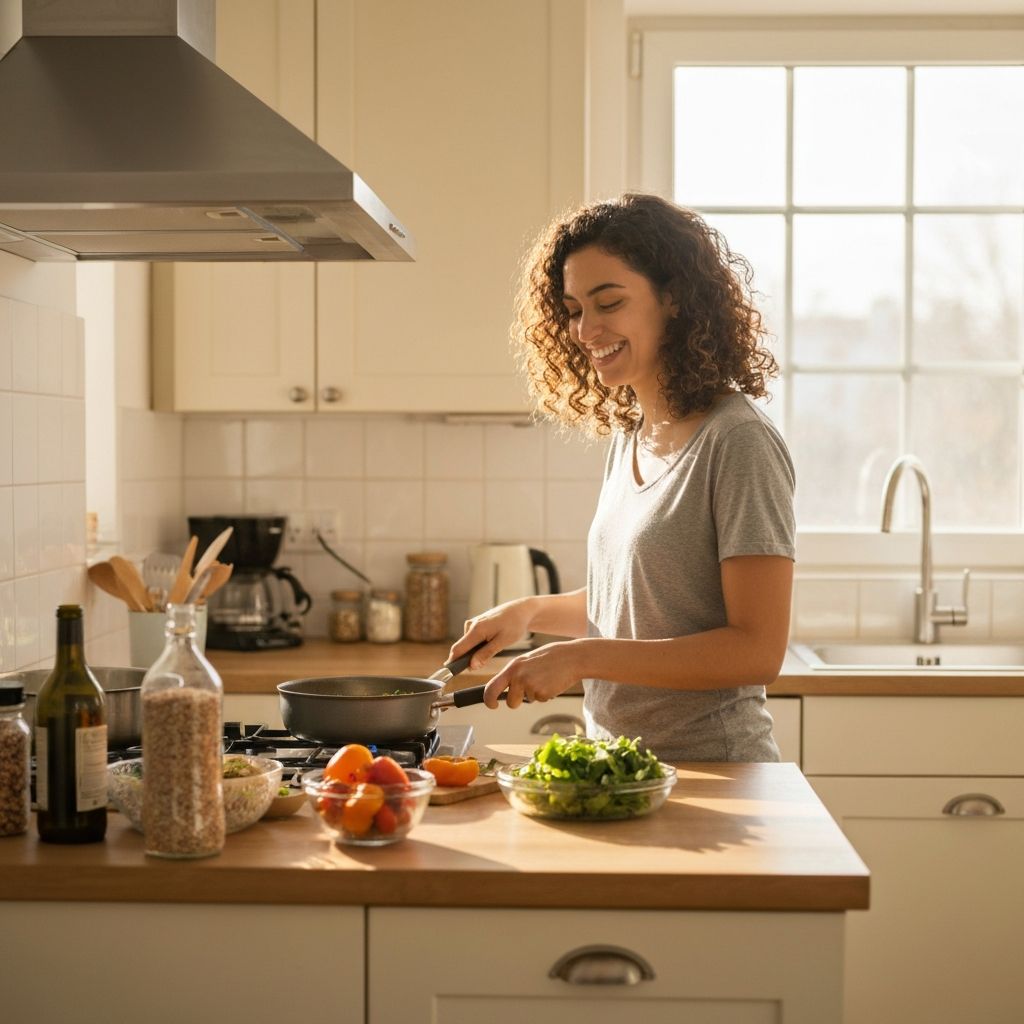 Casual food preparation scene